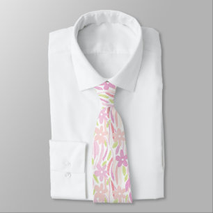 Pastel Retro Floral (10) Tie