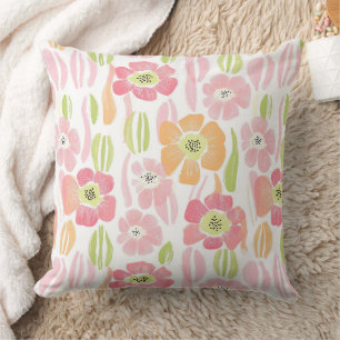 Pastel Retro Floral (1) Cushion