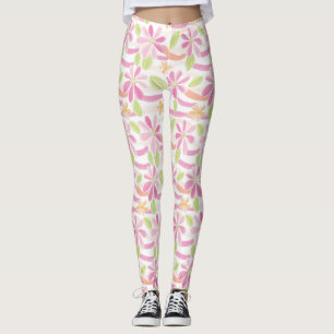 Pastel Retro Floral (2) Leggings