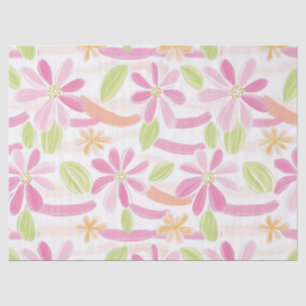 Pastel Retro Floral (2) Tissue Paper