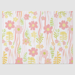 Pastel Retro Floral (3) Tissue Paper