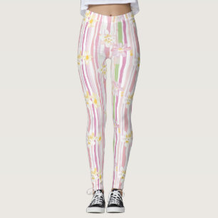 Pastel Retro Floral (9) Leggings
