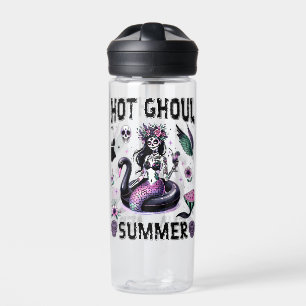 Pastel Retro Goth Mermaid Swan Summer Halloween Water Bottle