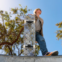PASTEL RETRO SHELL SKATEBOARD DECK