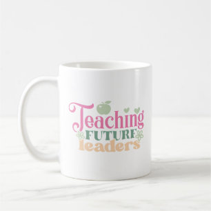 Pastel Retro Teaching Future Leaders Coffee Mug
