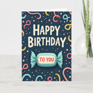 Pastel Ribbon Birthday Card
