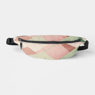 Pastel Ridge – Geometric Mountain Landscape #1 Bum Bags