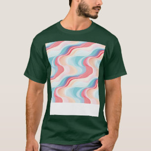 Pastel Ripples Modern Abstract Waves Unleashed 27 T-Shirt