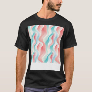 Pastel Ripples Modern Abstract Waves Unleashed 45 T-Shirt