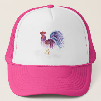 Pastel Rooster by Wendy C. Allen Trucker Hat
