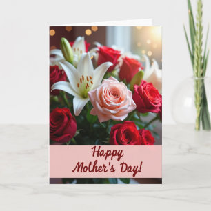 Pastel Rose Mothers Day Card