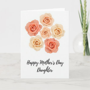 Pastel Rose Mothers Day Note Card
