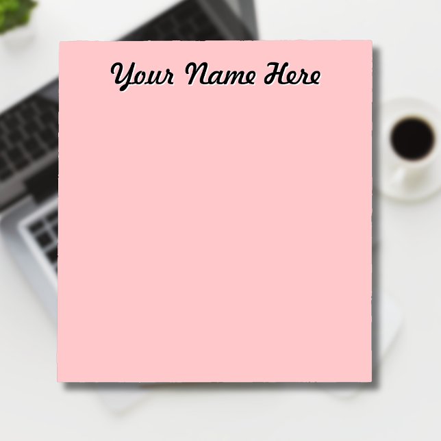 Pastel Rose Unique Personalised Teacher Gifts Notepad (Creator Uploaded)