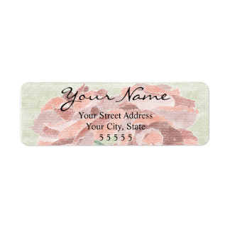 Pastel Roses Return Address Labels