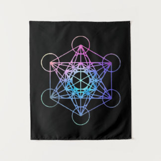 Pastel Sacred Geometry Pattern Tapestry