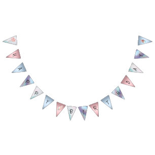 Pastel Safari Animals Personalised Birthday Party Bunting