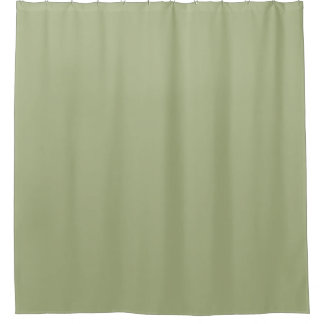 Pastel Sage Green Solid Colour Pairs To SW 6430 Shower Curtain