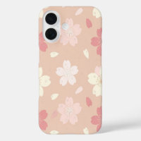 Pastel Sakura Blossom Seamless Pattern Phone Case