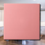 Pastel Salmon Pink Solid Colour | Classic | Elegan Ceramic Tile<br><div class="desc">Pastel Salmon Pink Solid Colour | Classic | Elegant | Trendy | Stylish | Gift</div>