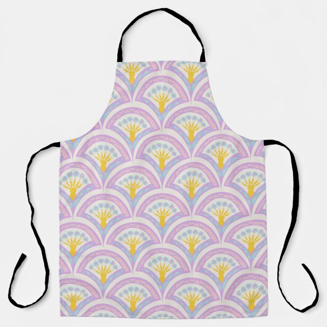 Pastel Scallop Pattern Apron (Front)