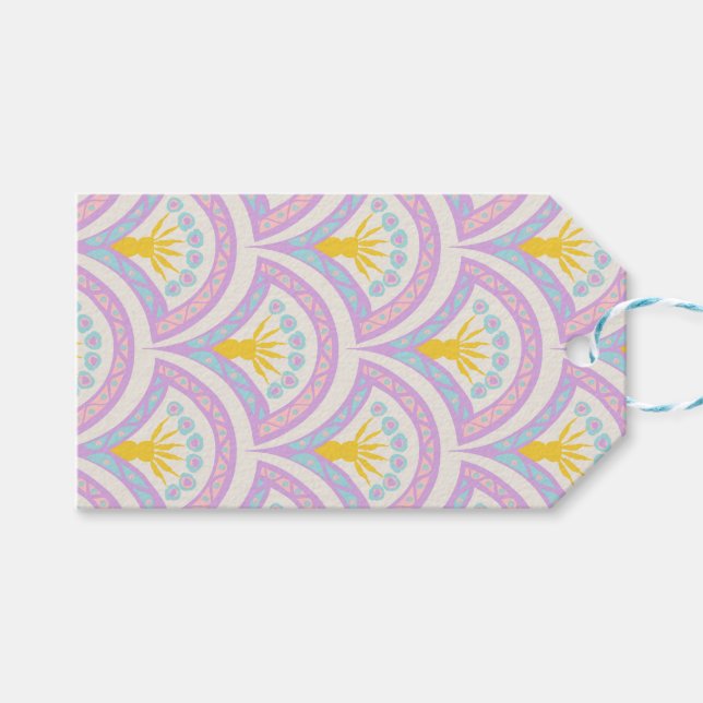 Pastel Scallop Pattern Gift Tags (Front (Horizontal))