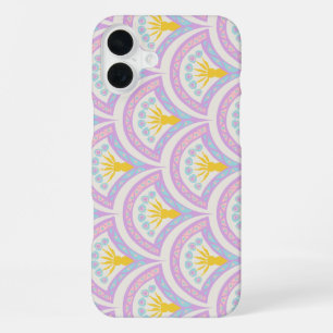 Pastel Scallop Pattern iPhone 16 Plus Case