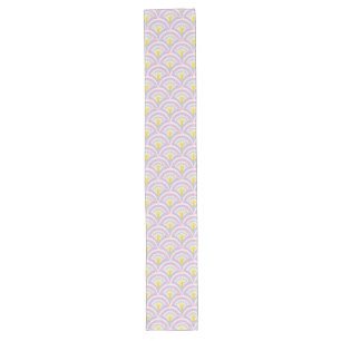 Pastel Scallop Pattern Long Table Runner