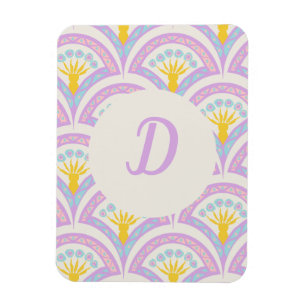 Pastel Scallop Pattern Magnet