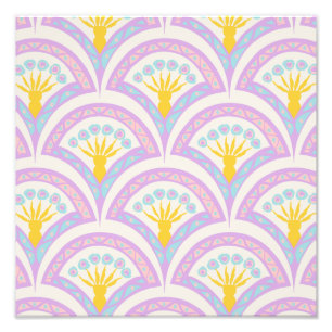 Pastel Scallop Pattern Photo Print
