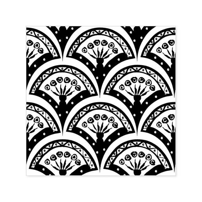 Pastel Scallop Pattern Self-inking Stamp (Design)