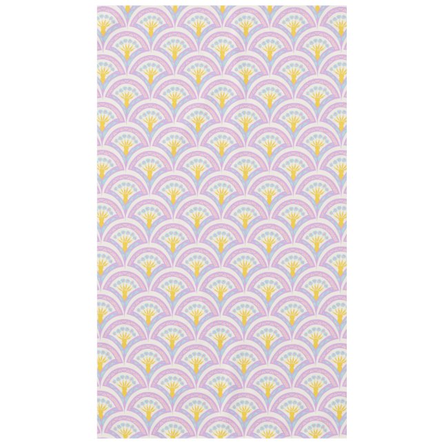 Pastel Scallop Pattern Tablecloth (Front)