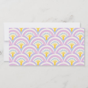 Pastel Scallop Pattern Thank You Card