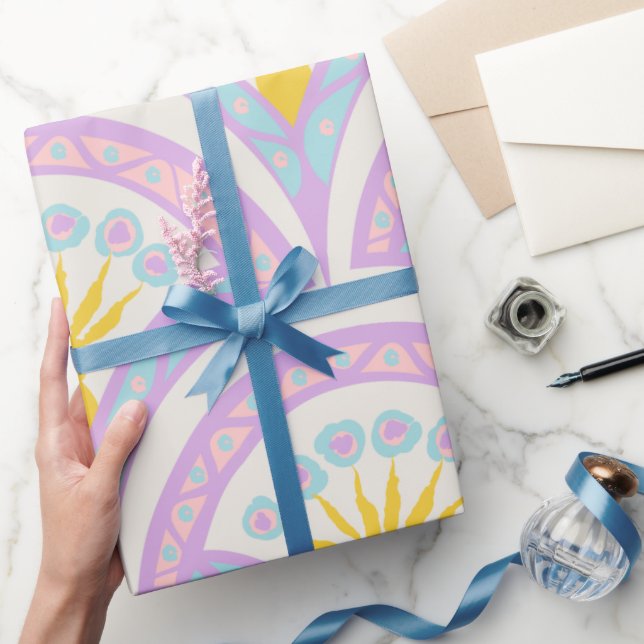 Pastel Scallop Pattern Wrapping Paper (Gifting)