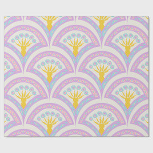 Pastel Scallop Pattern Wrapping Paper