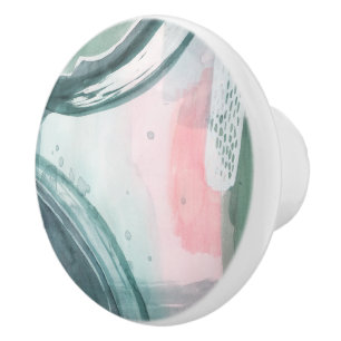 Pastel Scribe - Watercolor Ceramic Knob