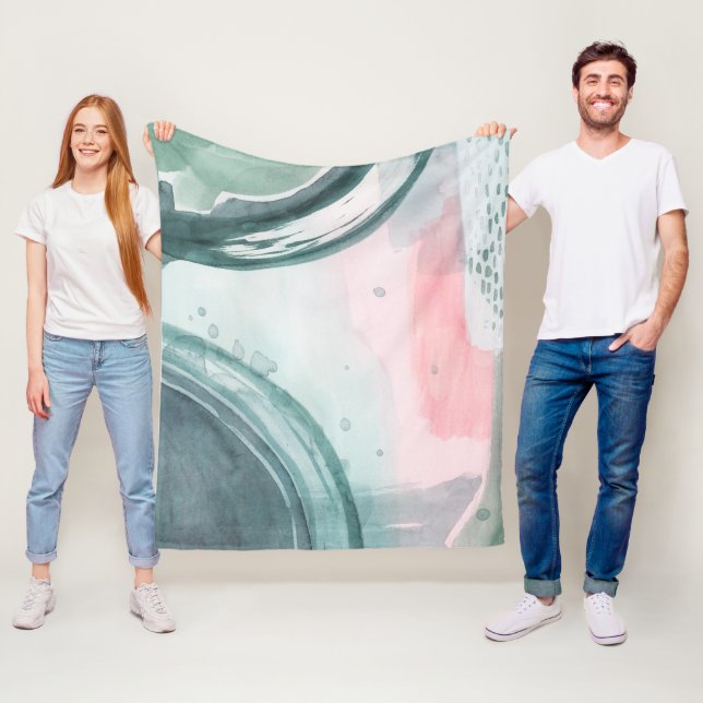 Pastel Scribe - Watercolor Fleece Blanket (In Situ)