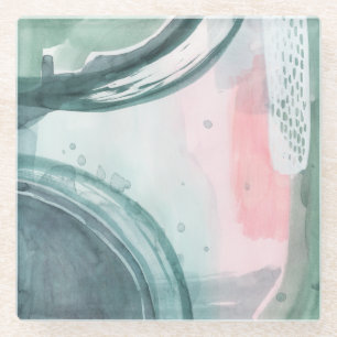 Pastel Scribe - Watercolor Glass Coaster