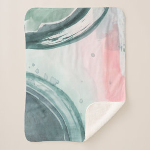 Pastel Scribe - Watercolor Sherpa Blanket