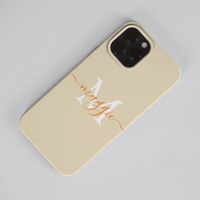 Pastel Script Monogram Case-Mate iPhone 14 Pro Max Case (Creator Uploaded)