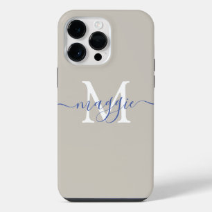 Pastel Script Monogram Case-Mate iPhone 14 Pro Max Case