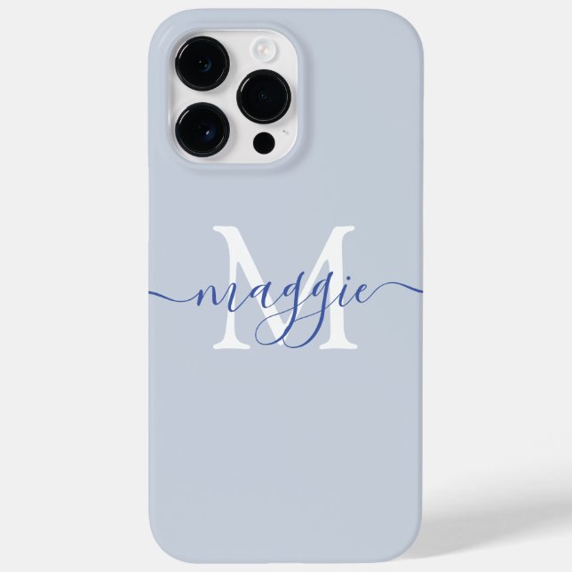 Pastel Script Monogram Personalised Phone Case (Back)