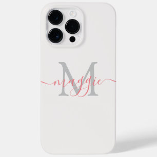 Pastel Script Monogram Personalised Phone Case