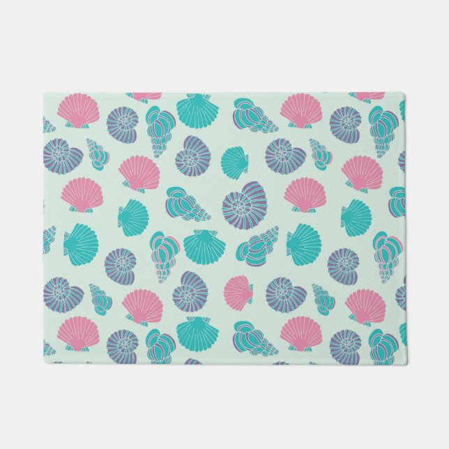 Pastel Seashell Pattern 1 Doormat (Front)