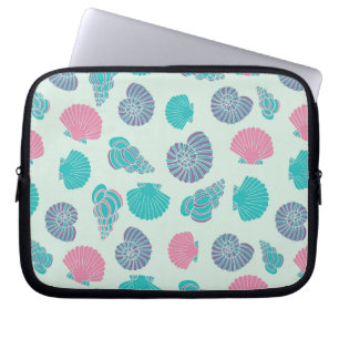 Pastel Seashell Pattern 1 Laptop Sleeve