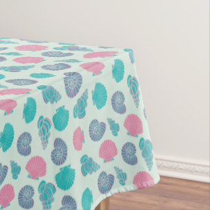 Pastel Seashell Pattern 1 Tablecloth
