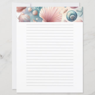 Pastel Seashels Nautical
