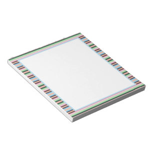 Pastel serape stripes notepad