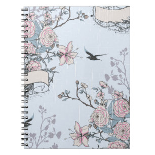 pastel shabby chic notebook