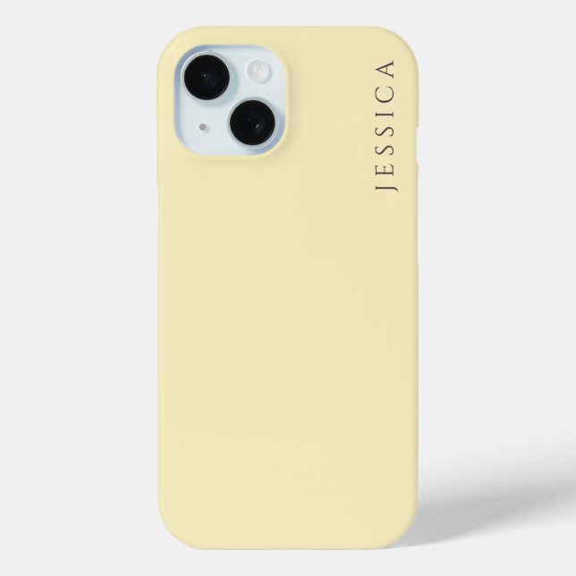 Pastel Shade Oasis Yellow | Monogram  Case-Mate iPhone Case (Back)