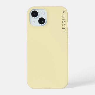 Pastel Shade Oasis Yellow | Monogram iPhone 15 Case